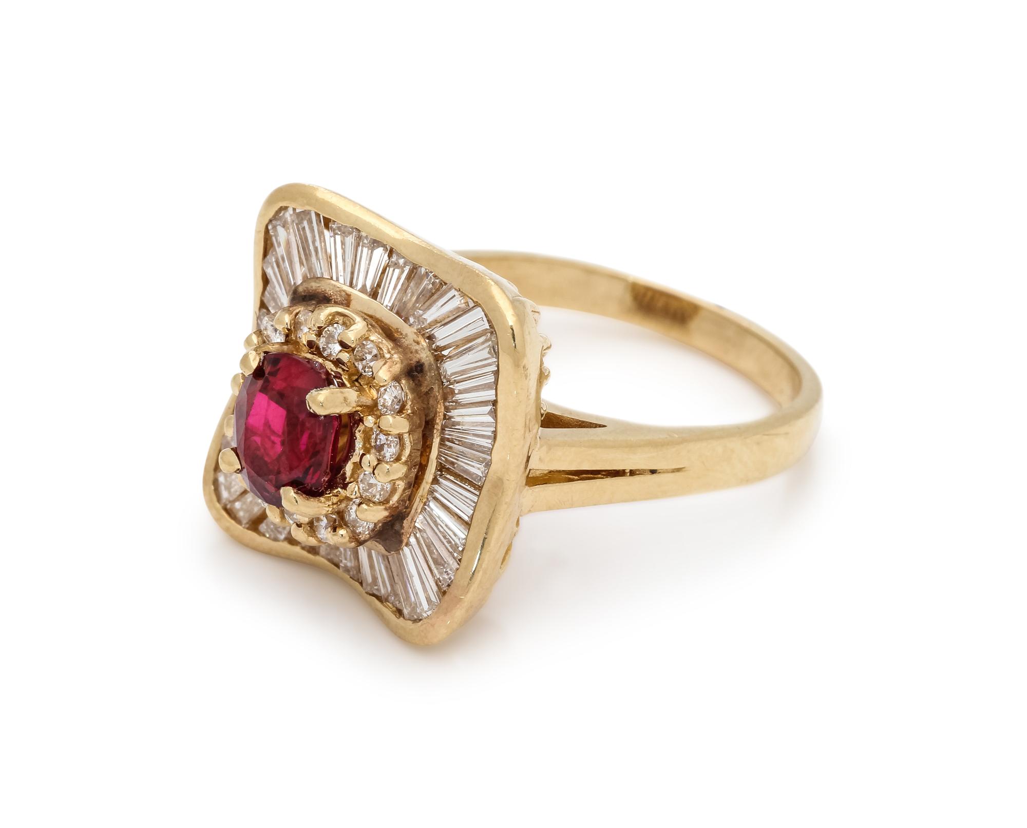 RUBY AND DIAMOND RING