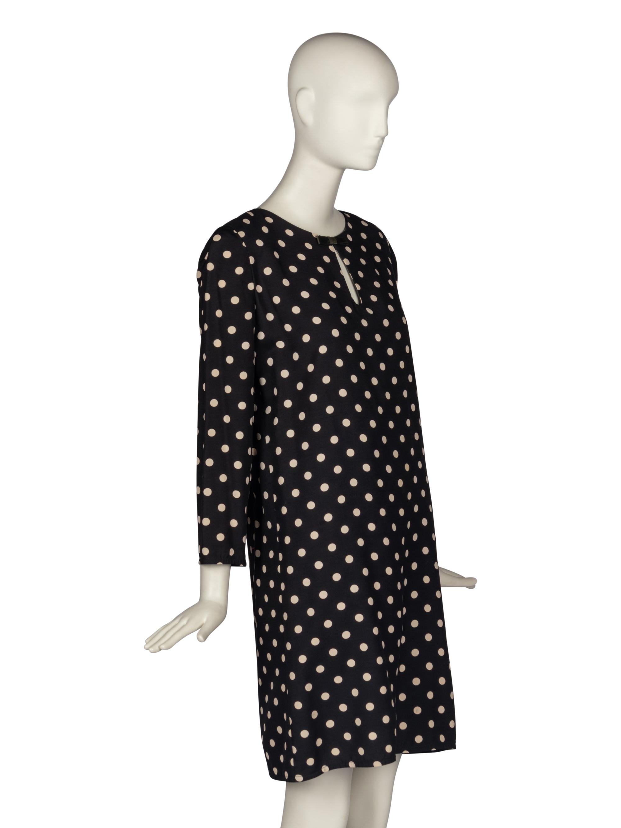 Pierre Cardin Haute Couture Polka Dot Dress