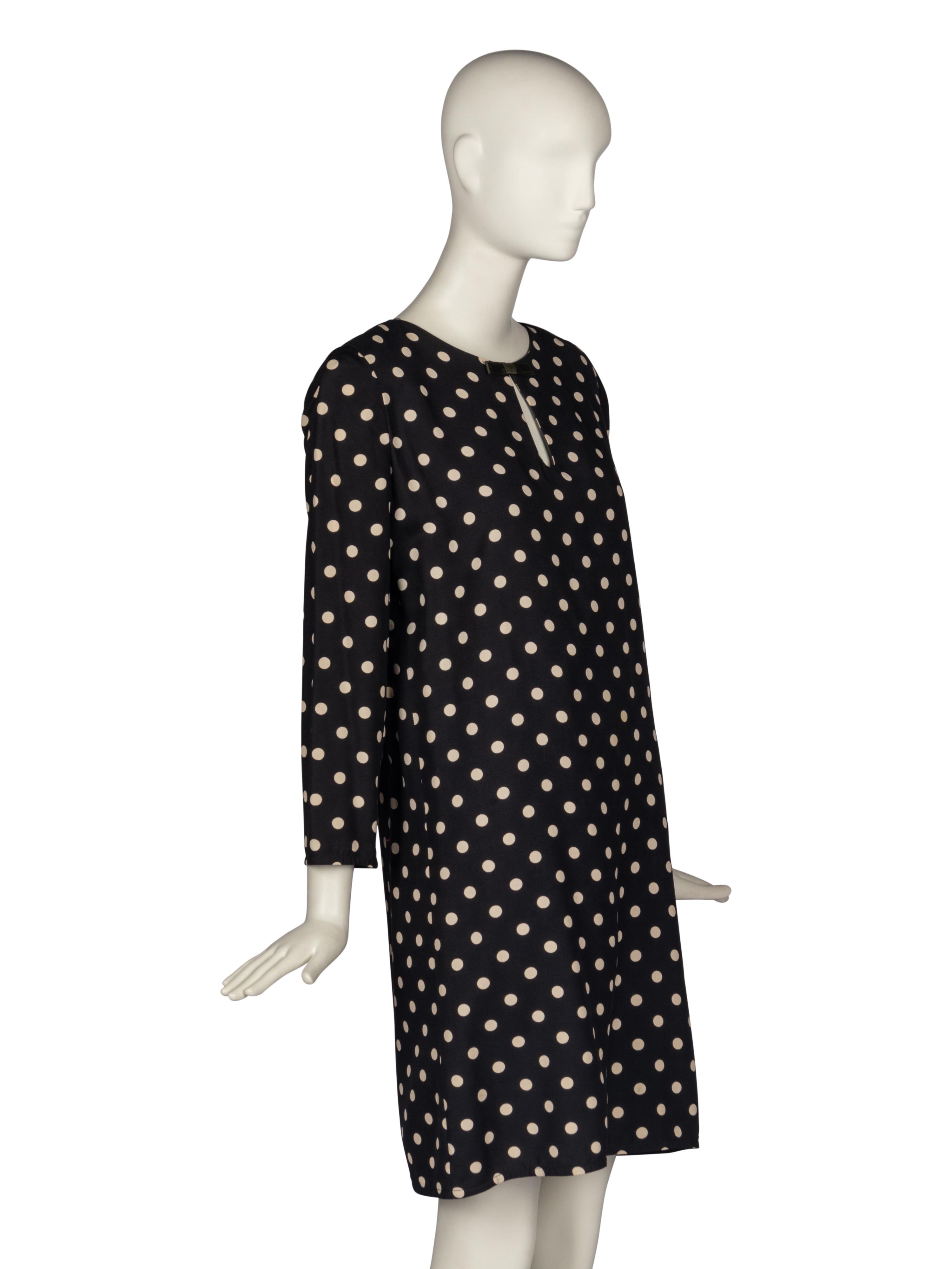 Pierre Cardin Haute Couture Polka Dot Dress