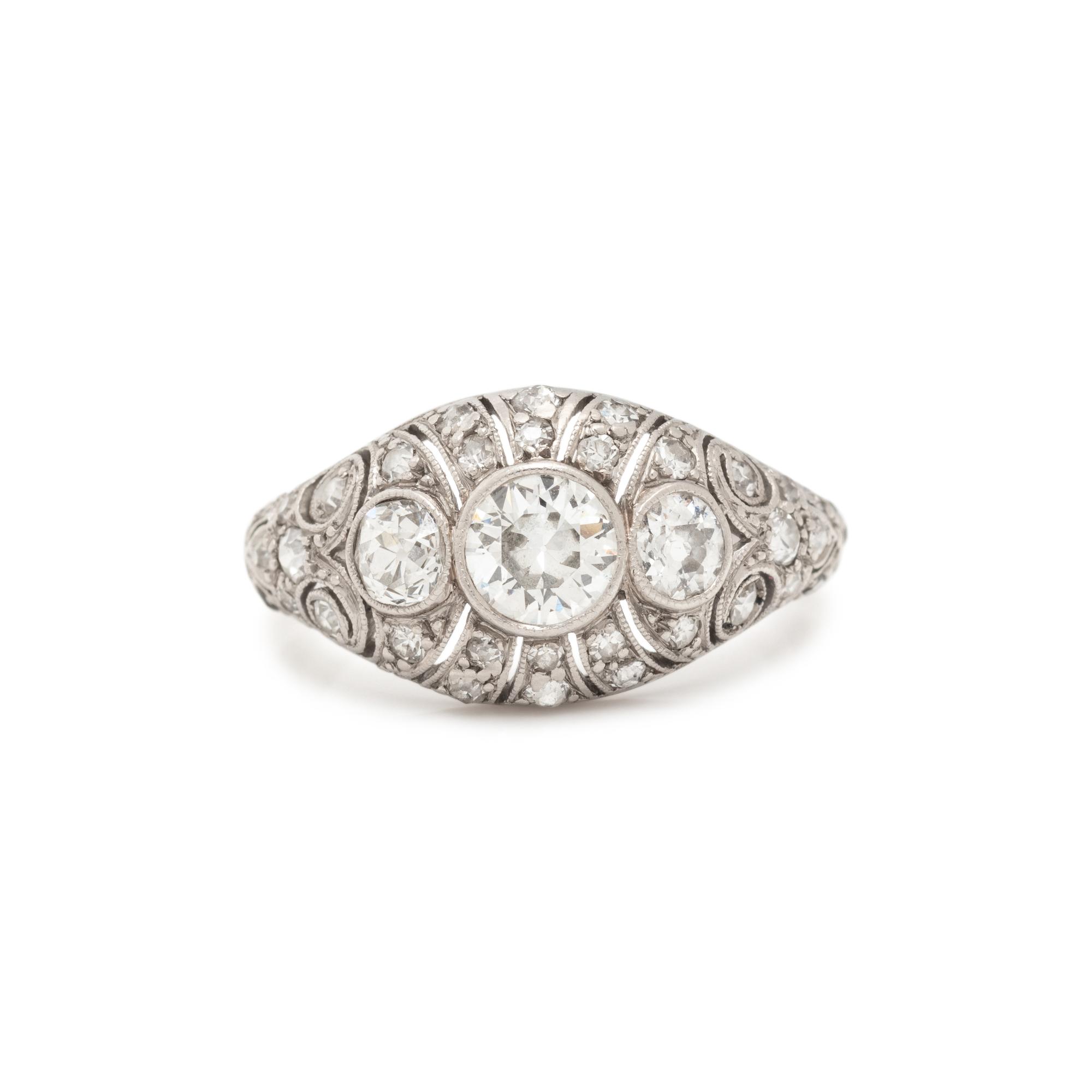 EDWARDIAN, DIAMOND RING