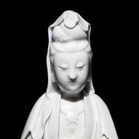 A Chinese Blanc de Chine Figure of Guanyin
