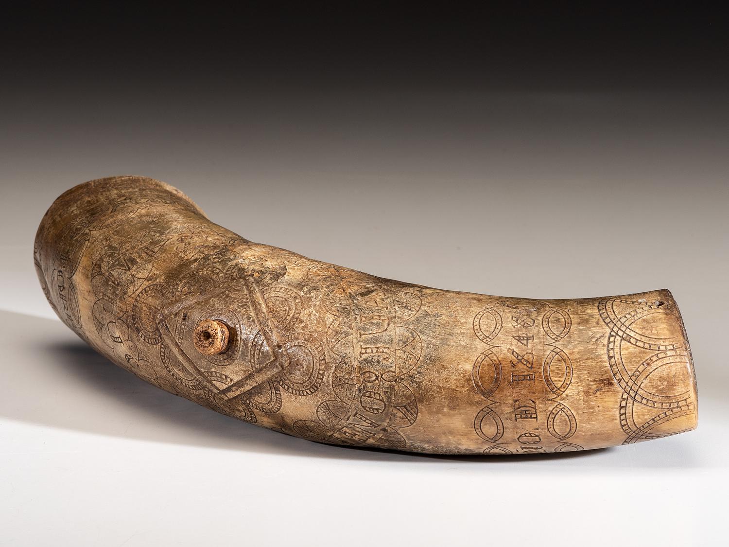 Early Spanish Colonial Milk Horn