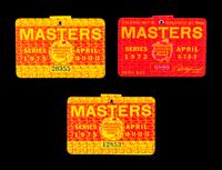 A Group of Three Jack Nicklaus Masters Golf Tournament Augusta National Badges,