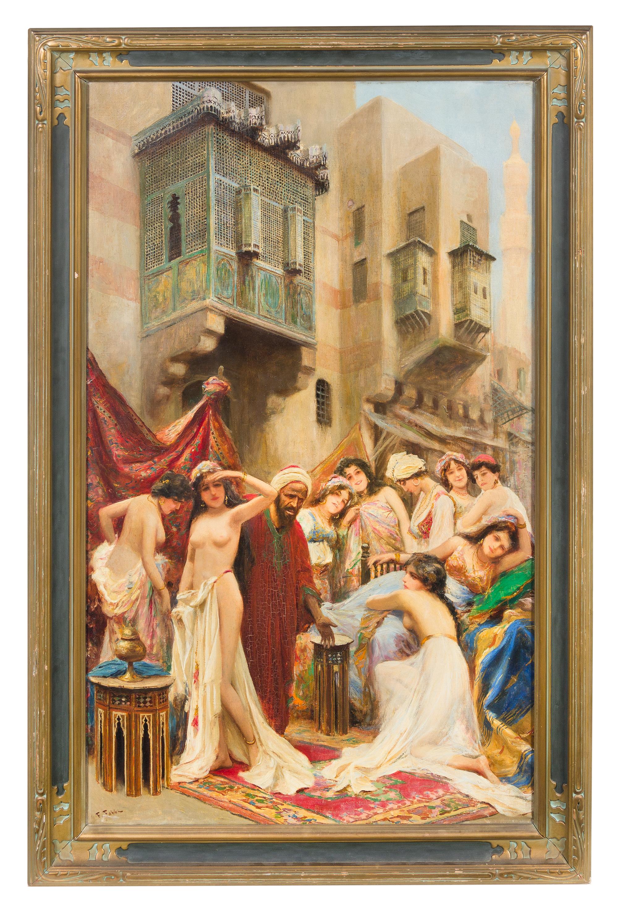 Fabio Fabbi, (Italian, 1861-1946), The Slave Auction
