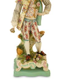 A Pair of Meissen Porcelain Figures Mounted as Table Lamps