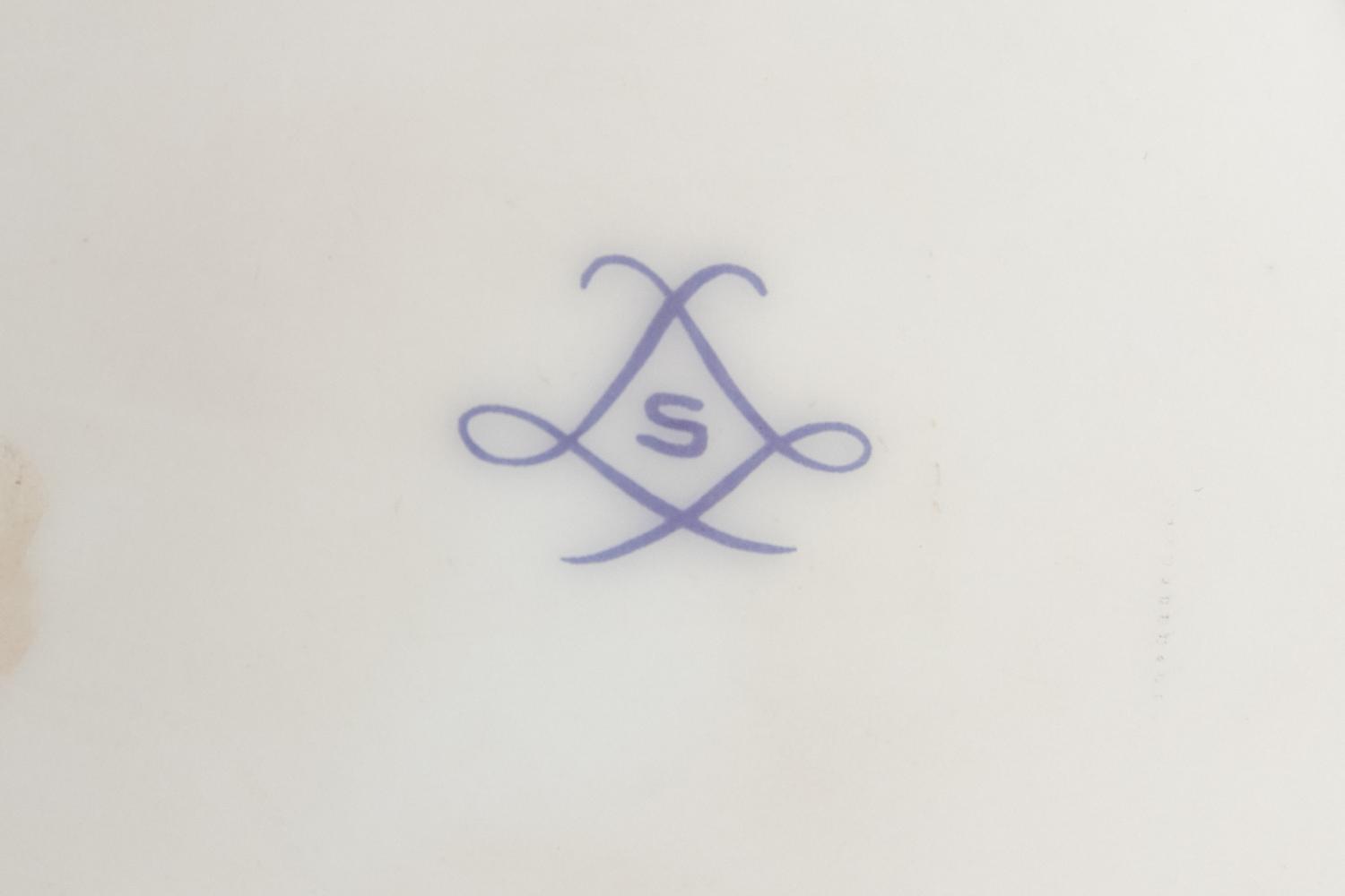 Three Sèvres Style Porcelain Plates