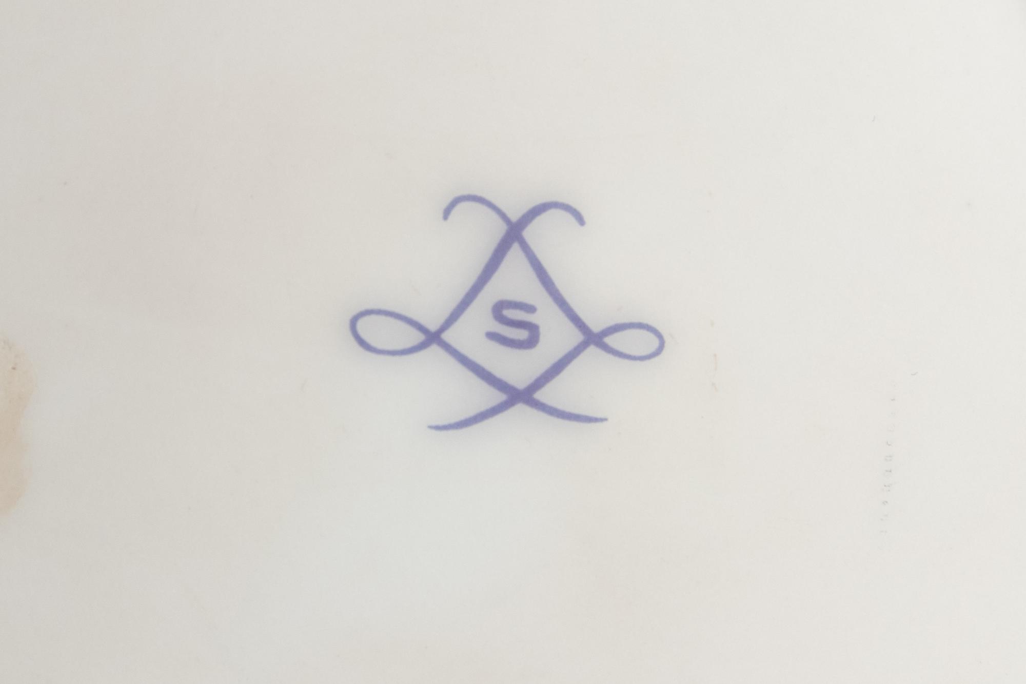Three Sèvres Style Porcelain Plates
