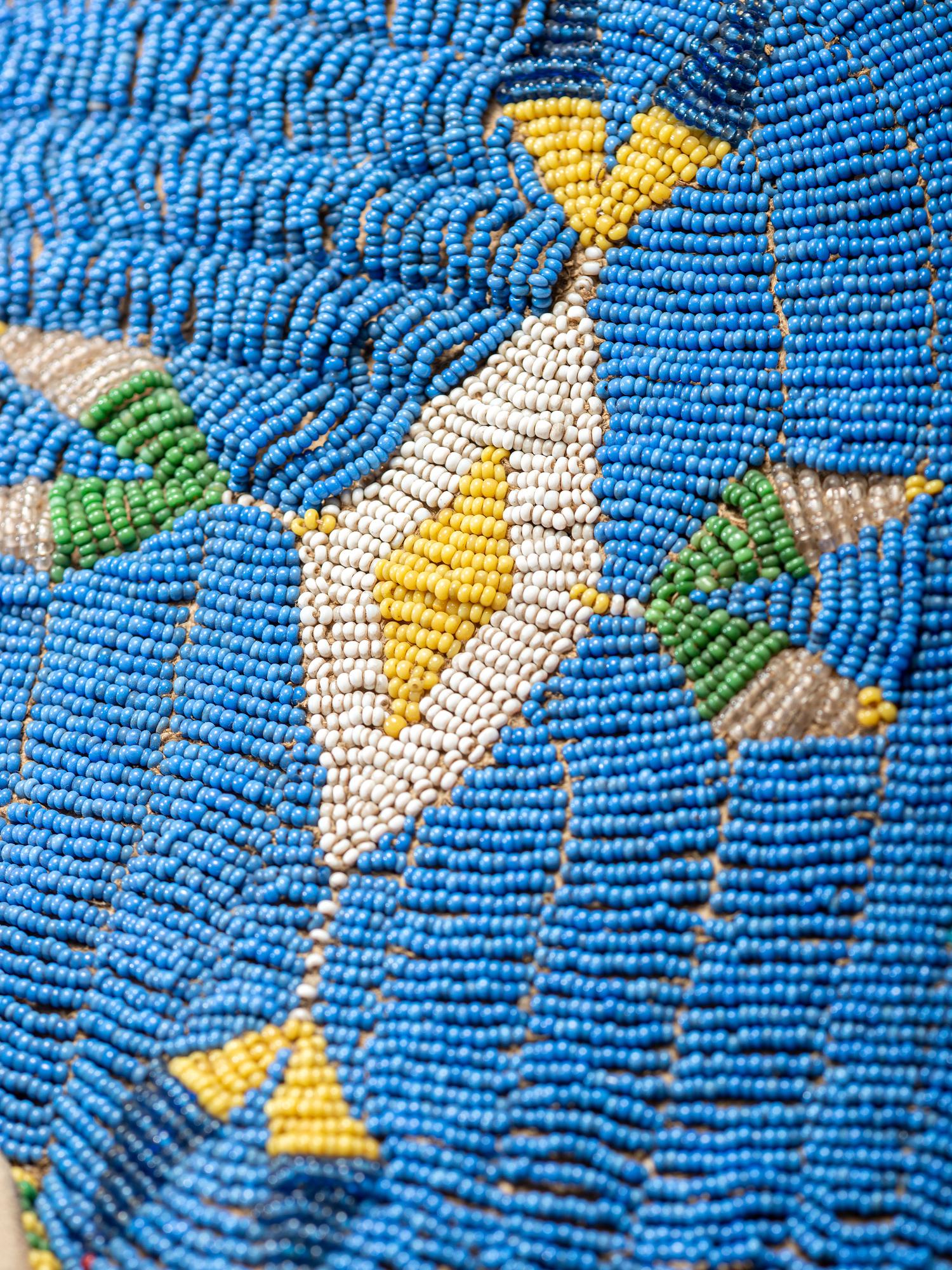 Ute Beaded Hide Toy Cradle