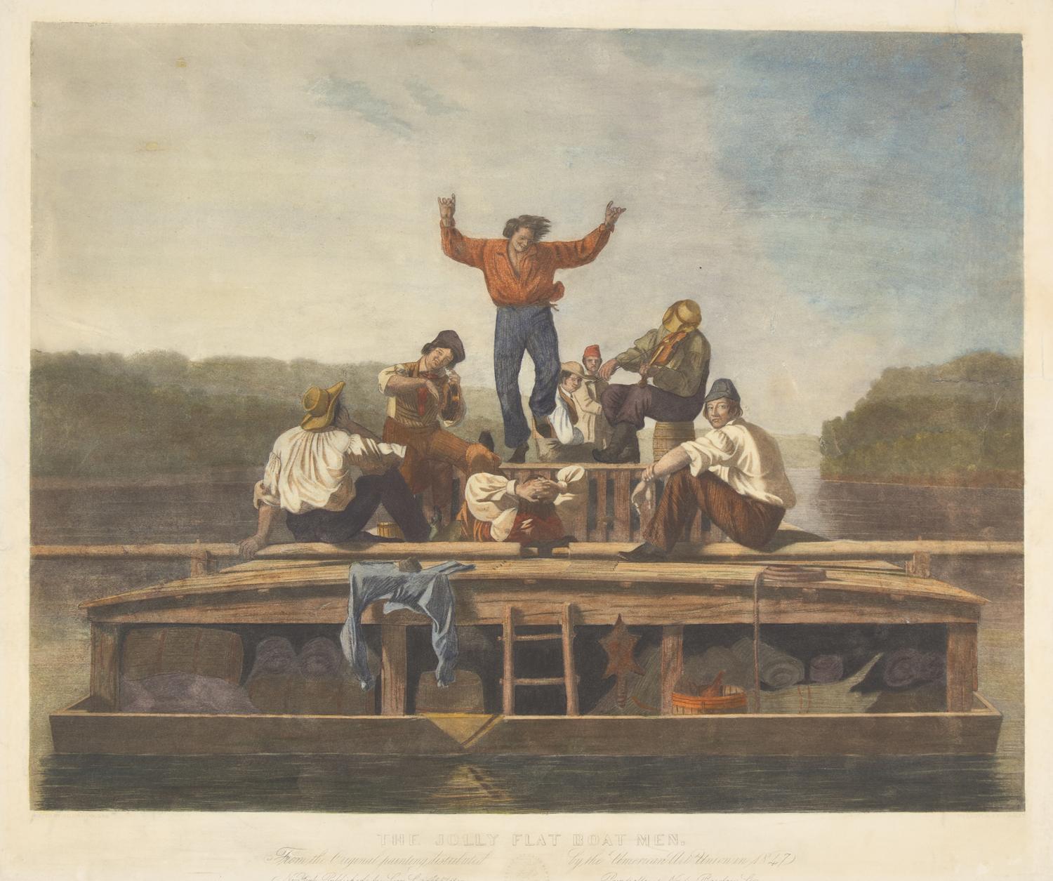 [Americana] Bingham, George Caleb. The Jolly Flat Boat Men