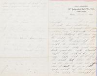(CIVIL WAR ARCHIVE) A collection of 60 letters and documents, some related to the Civil War and the Gold Rush, c. 1824 through 1870.