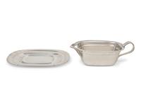 A Reed & Barton Silver-Plate Creamer and Underplate