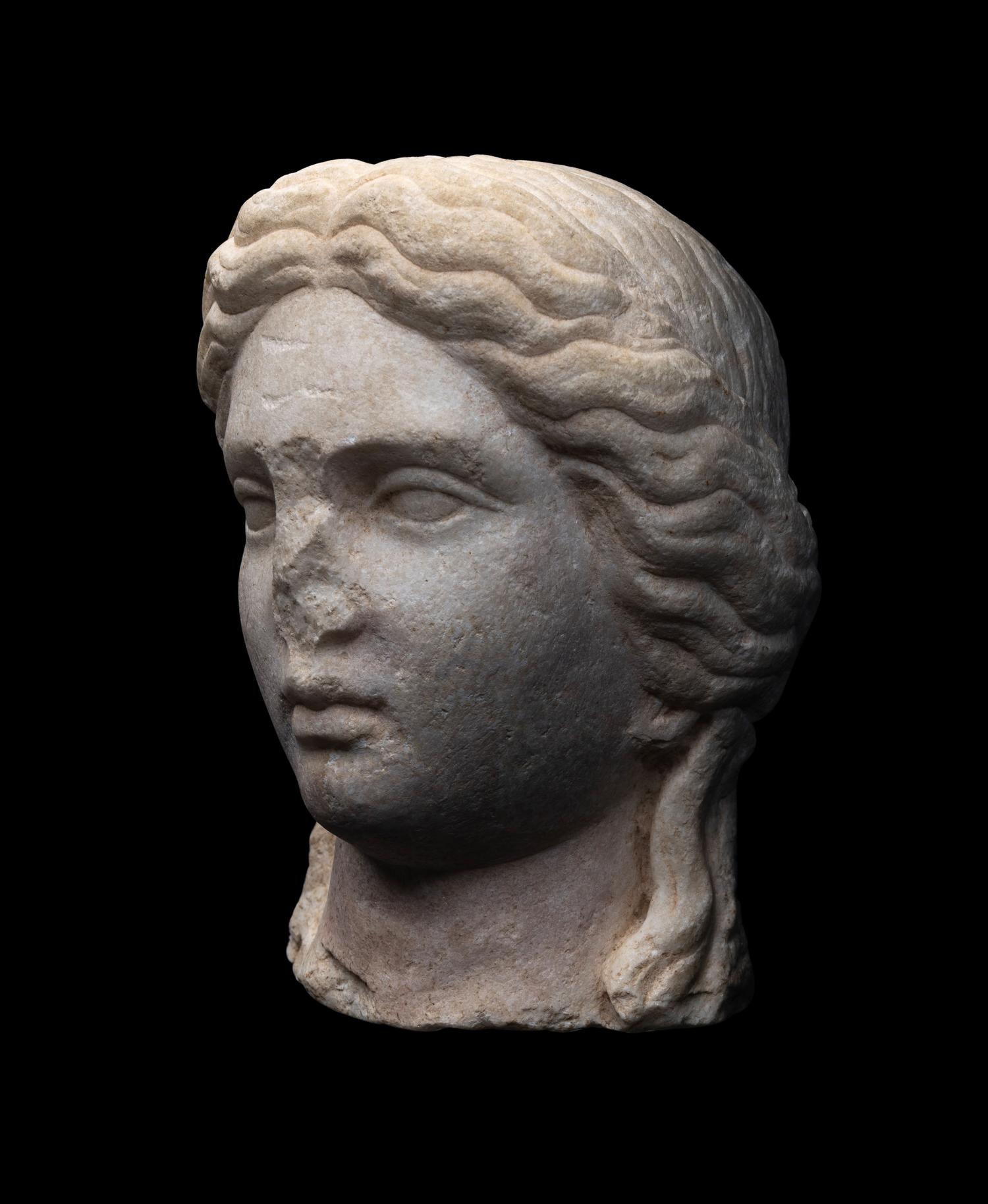 A Roman Marble Head of Apollo
