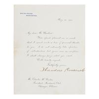 [Chicago]. [Wacker, Charles H. (1856-1929)]. An extensive archive including personally owned items and letters received by Chicago businessman and philanthropist Charles H. Wacker.