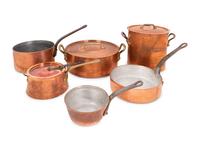 A Group of Copper Cookware