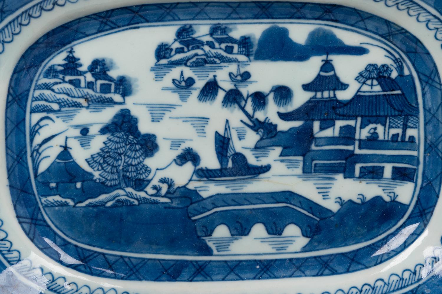 A Collection of Chinese Export Blue and White Porcelain