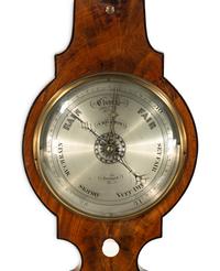 An English Mahogany Wheel Barometer
