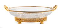 A French Gilt Bronze and Cut Glass Center Bowl