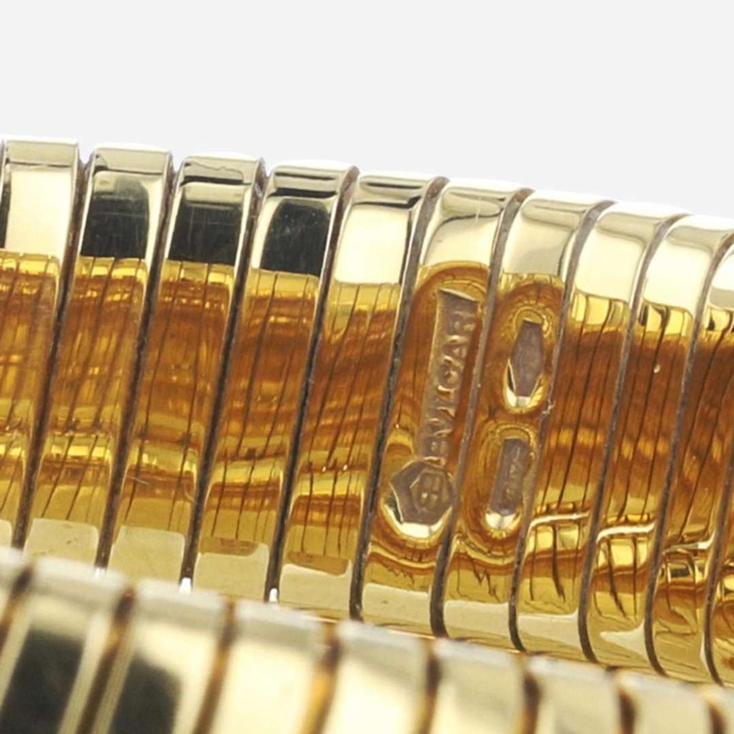 18K Yellow Gold Bvlgari Tubogas Serpenti Watch