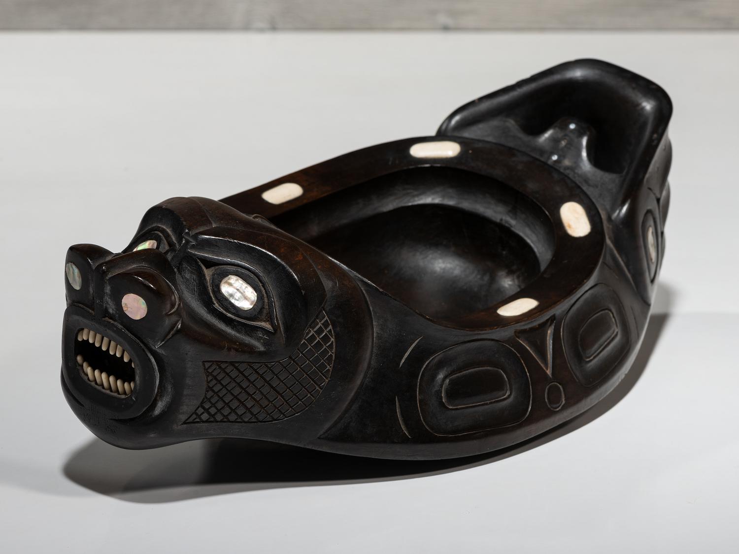Carved Sea Lion Bowl