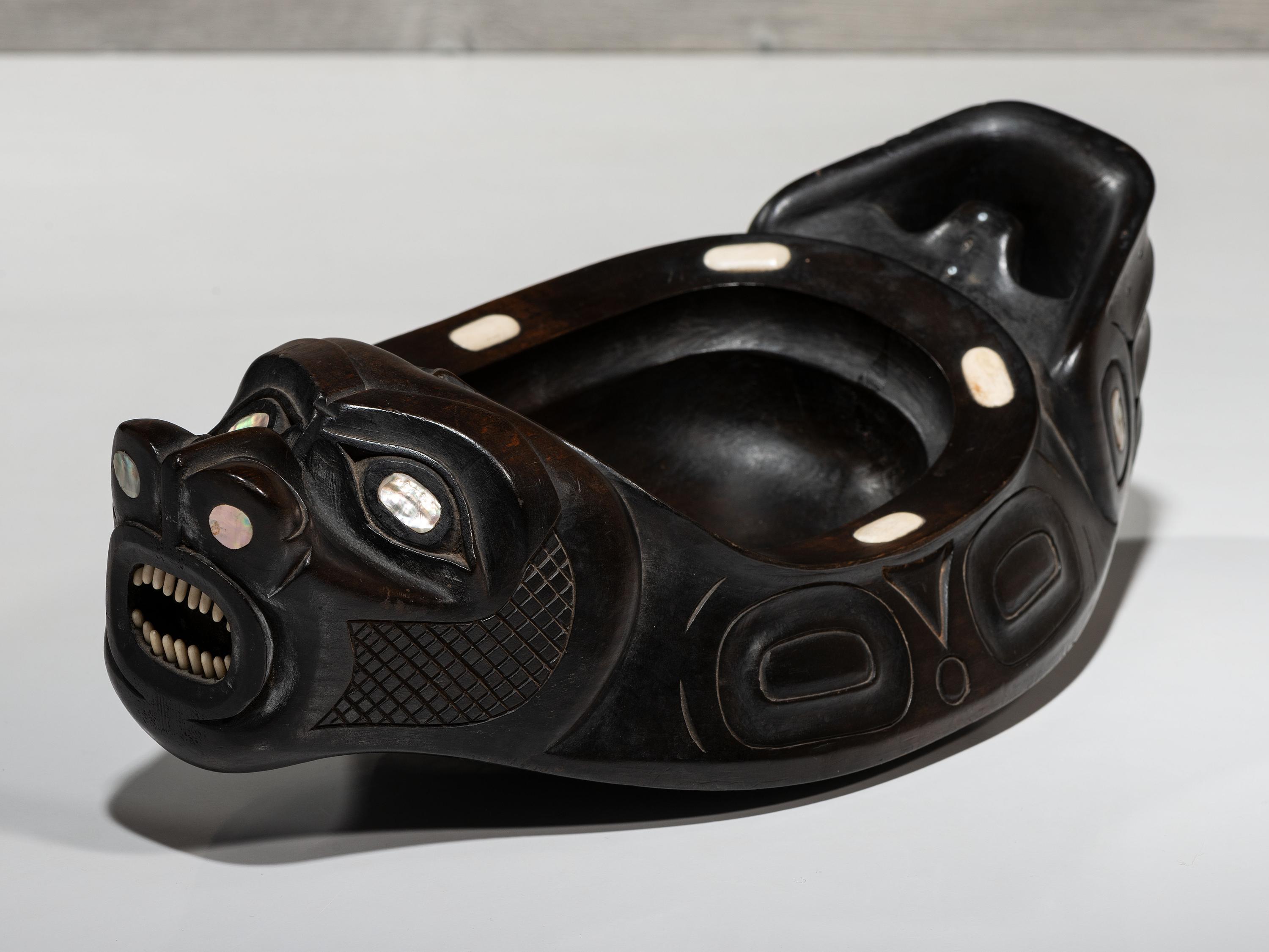 Carved Sea Lion Bowl