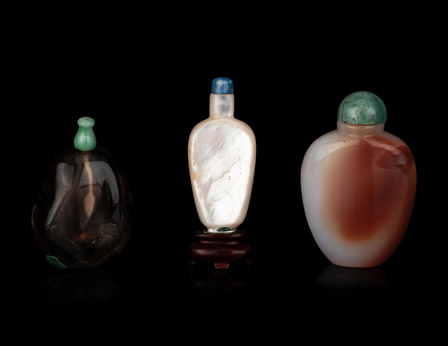 Three Chinese Snuff Bottles