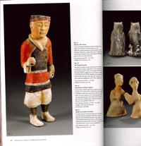 A Pair of Chinese Painted Grey Pottery Owl-Form Vessels, Western Han Dynasty 西漢 彩繪陶鴞尊一對