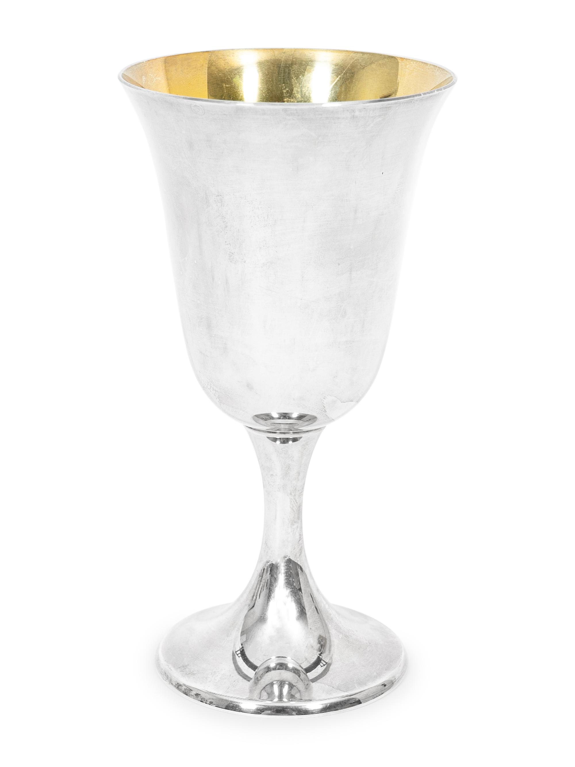 A Set of Twelve American Silver Goblets