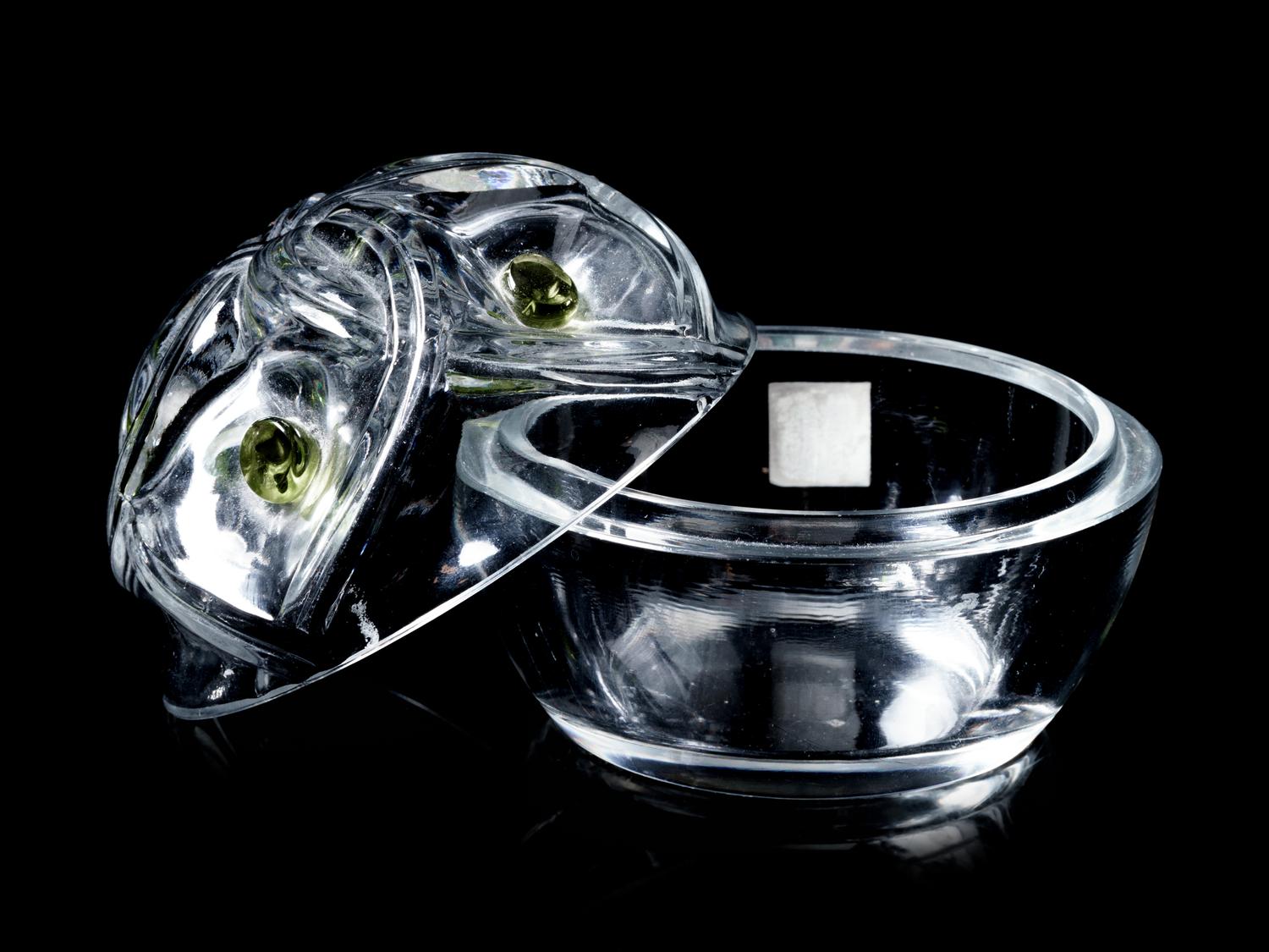 A Lalique Marie Claude Vase and a Floride Covered Box