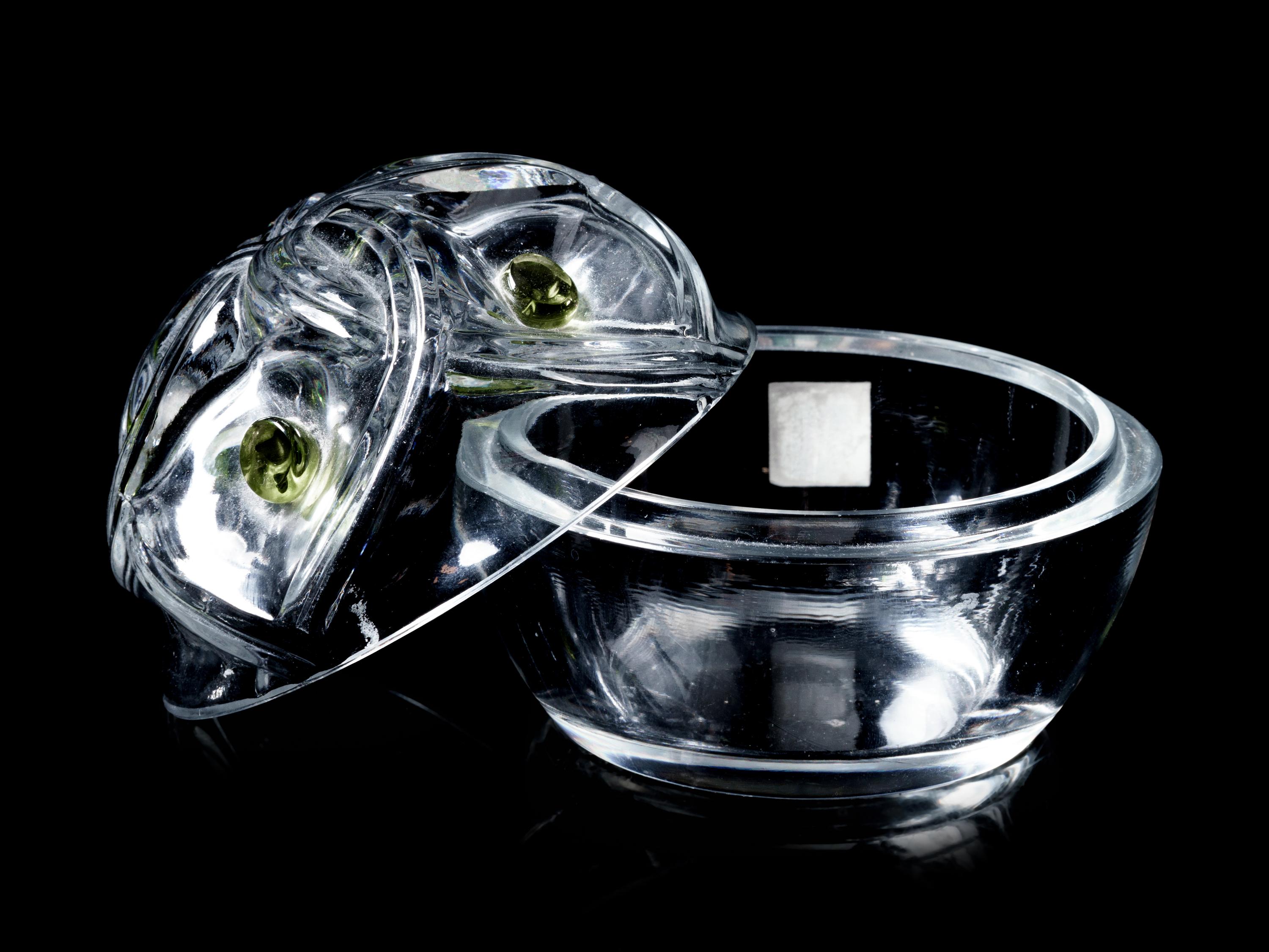 A Lalique Marie Claude Vase and a Floride Covered Box