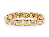 DIAMOND AND YELLOW GOLD BRACELET