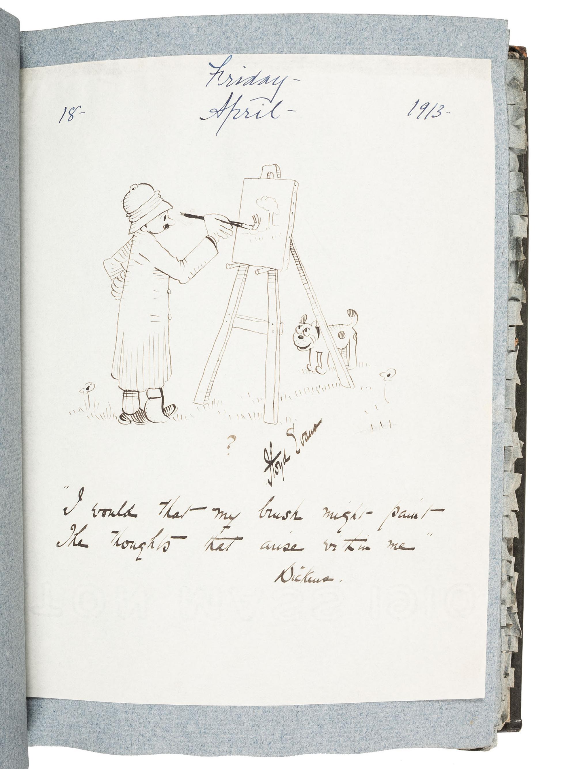 [AMERICANA]. Two albums identified to Edward Burgess Butler (1853-1928), businessman and artist, including tipped in photographs, letters, and autographs associated with Butler.