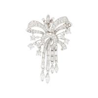 PLATINUM AND DIAMOND SPRAY PENDANT