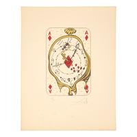 Salvador Dalí (Spanish, 1904-1989) — King of Diamonds, Ace of Diamonds, Jack of Diamonds, and Queen of Diamonds (four works from Playing Cards ), 1972