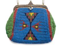 Sioux Beaded Hide Purse
