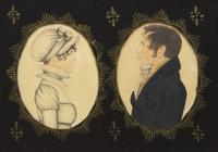 Attributed To Rufus Porter (1792-1884), A Double-Portrait of Thomas and Hannah Garfield
