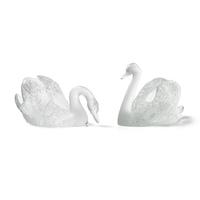 René Lalique (French, 1960–1945) — Two Cygne sculptures