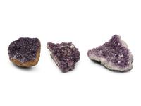 Three Amethyst Geode Specimens