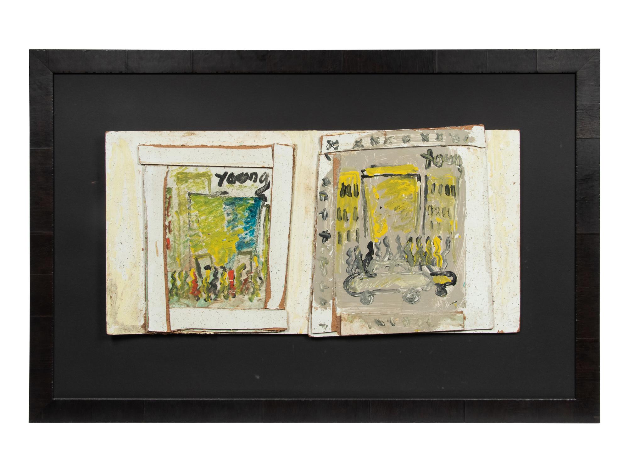 Untitled (Street Scene) and Untitled (Cityscape) (a pair of works)