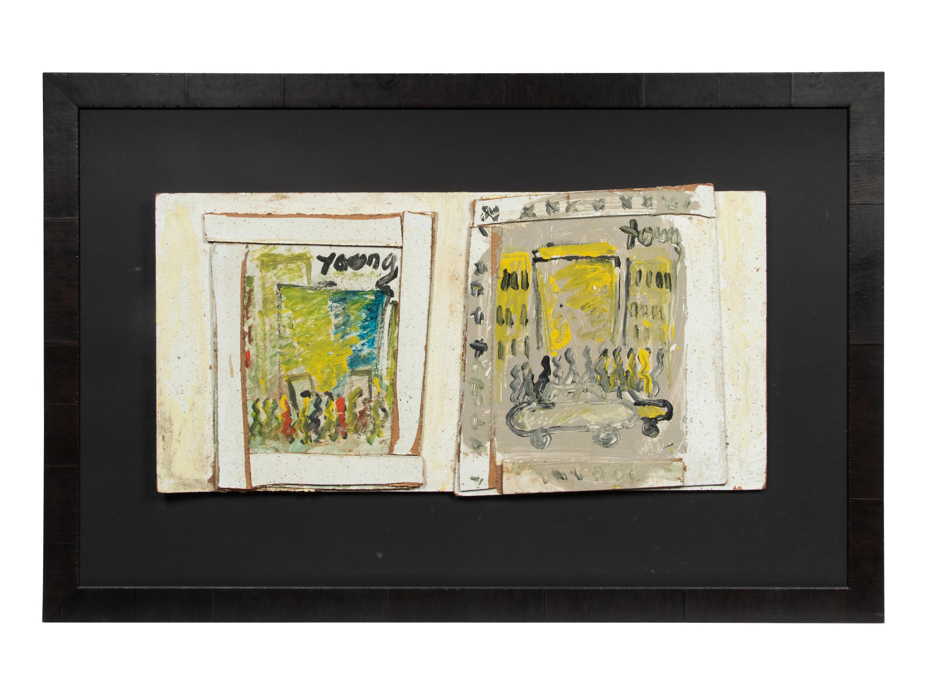 Untitled (Street Scene) and Untitled (Cityscape) (a pair of works)