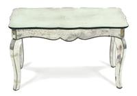 A Mirrored Coffee Table Height 18 1/2 x width 31 1/2 x depth 17 3/4 inches. — 20TH CENTURY