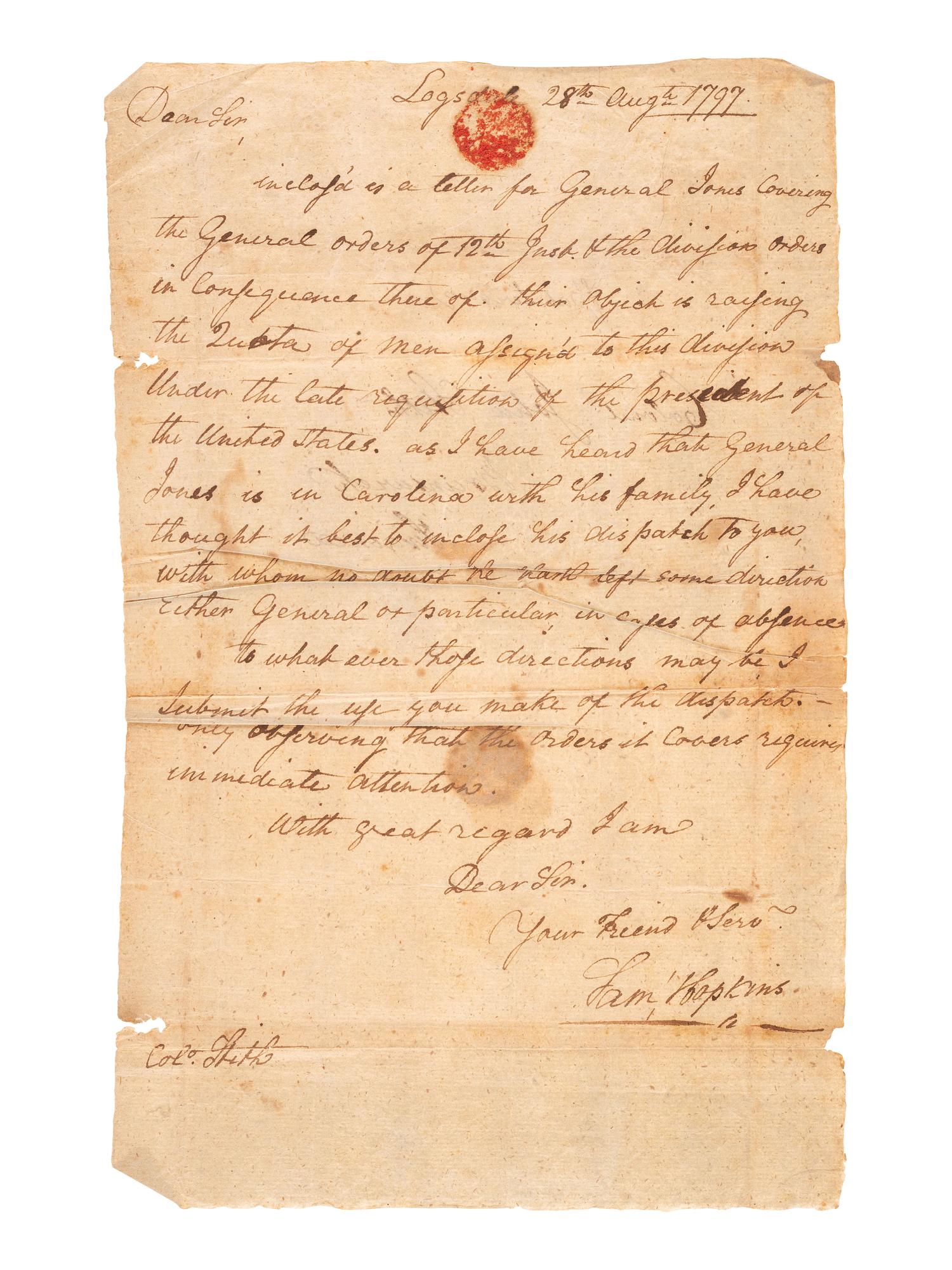 [WAR OF 1812]. A group of signatures from War of 1812 military officers, including a scarce Henry Burbeck signed document.
