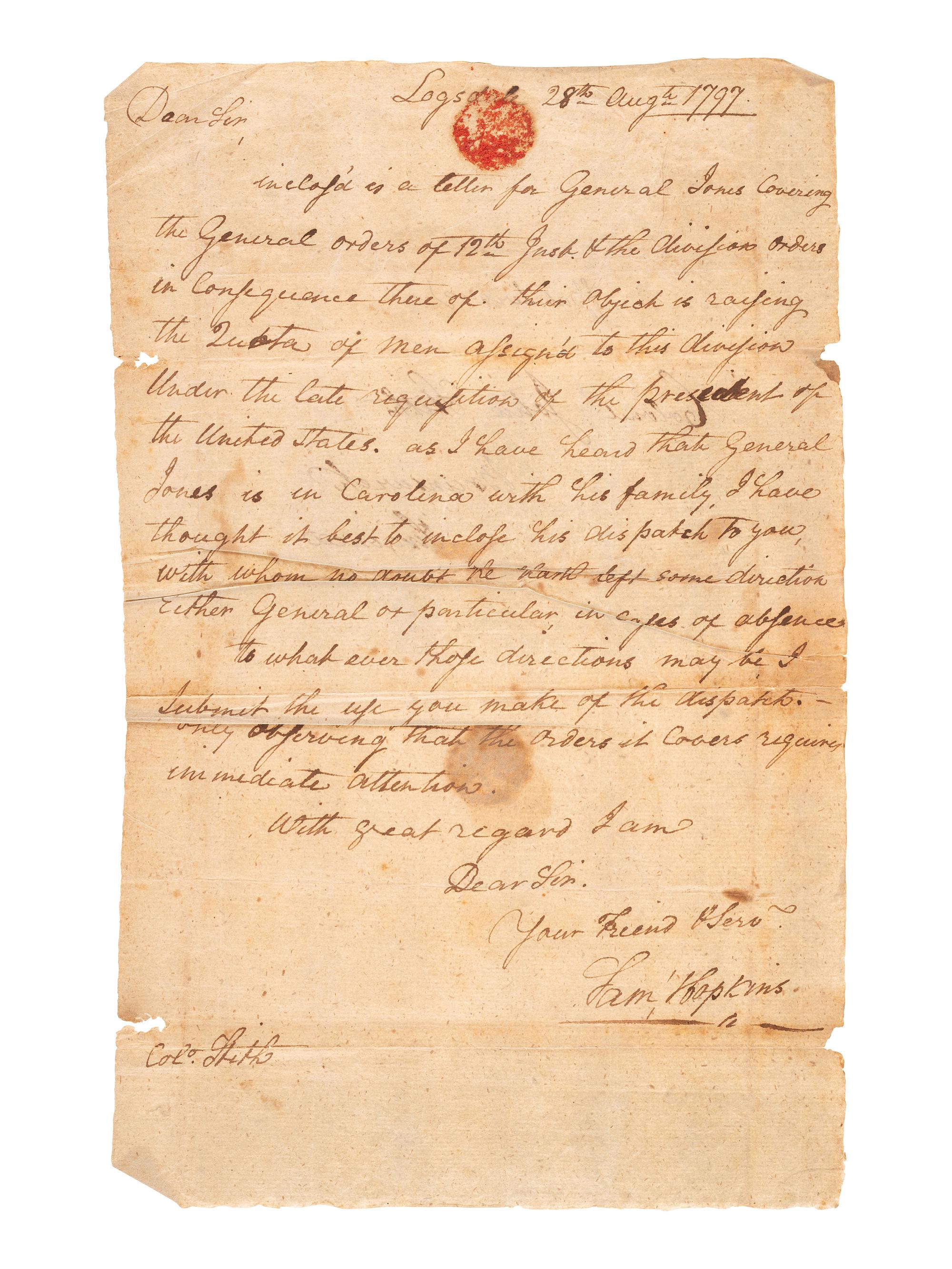 [WAR OF 1812]. A group of signatures from War of 1812 military officers, including a scarce Henry Burbeck signed document.