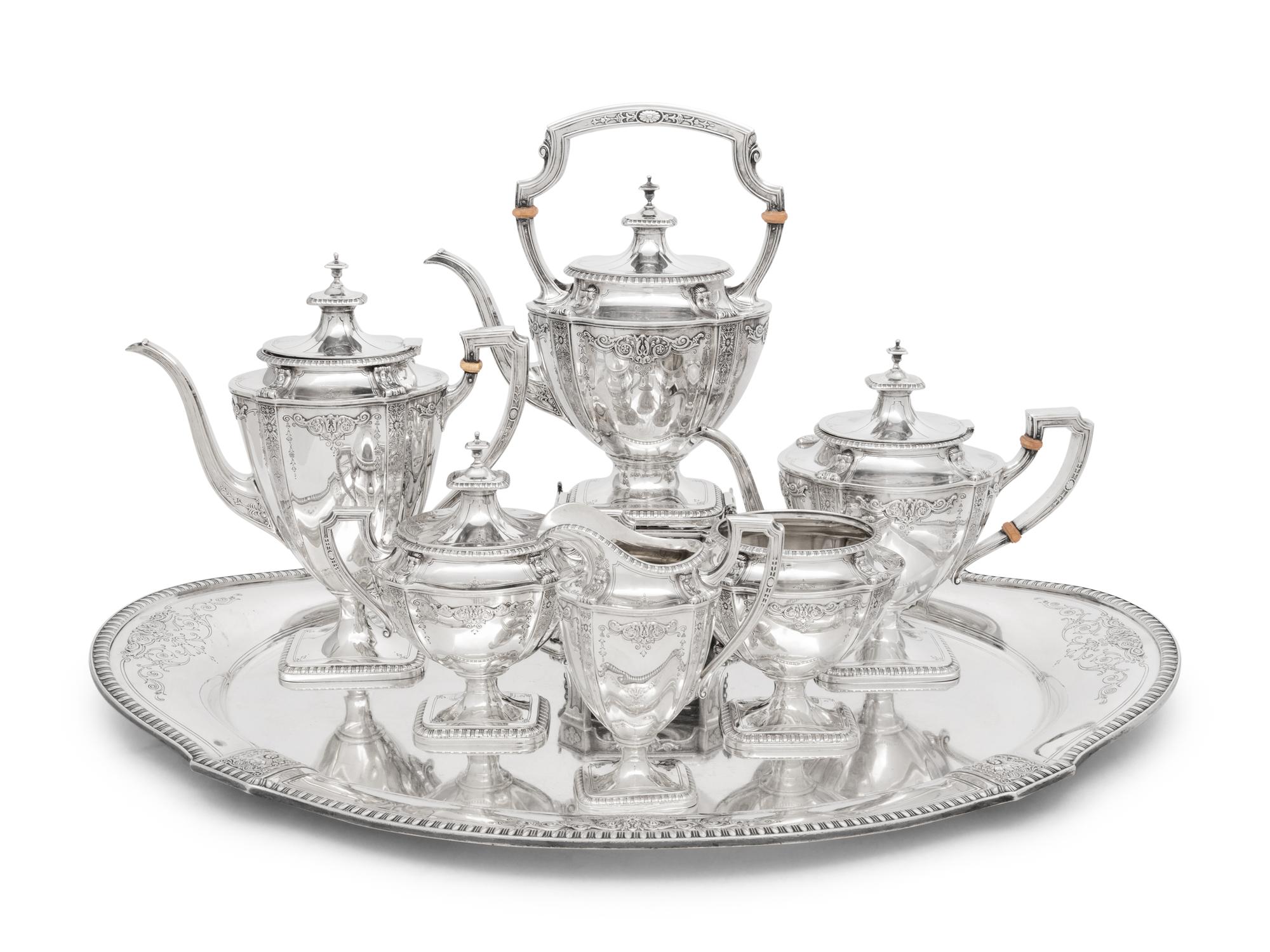 An American Silver Seven-Piece Tea and Coffee Service
