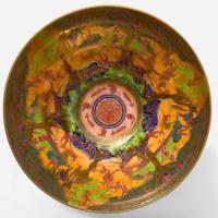 A Wedgwood Flame Fairyland Lustre Melba Centerpiece Bowl UK, 1920s
