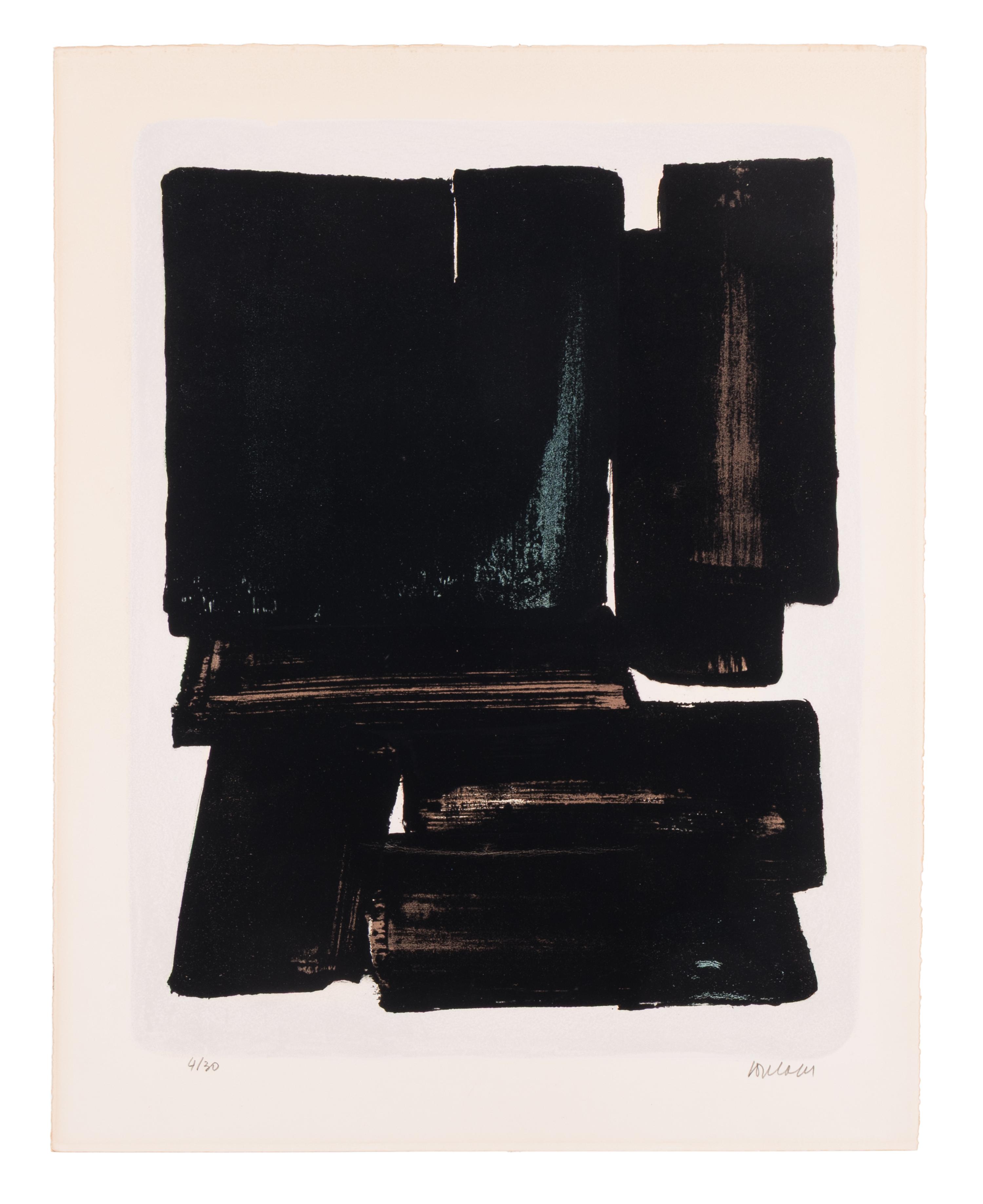 Pierre Soulages (French, 1919–2022) — Lithographie No.7b, 1957