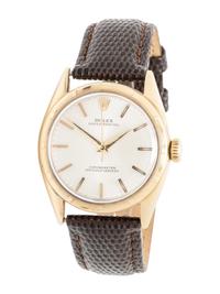 ROLEX, REF. 6085 18K YELLOW GOLD 'OYSTER PERPETUAL' WATCH