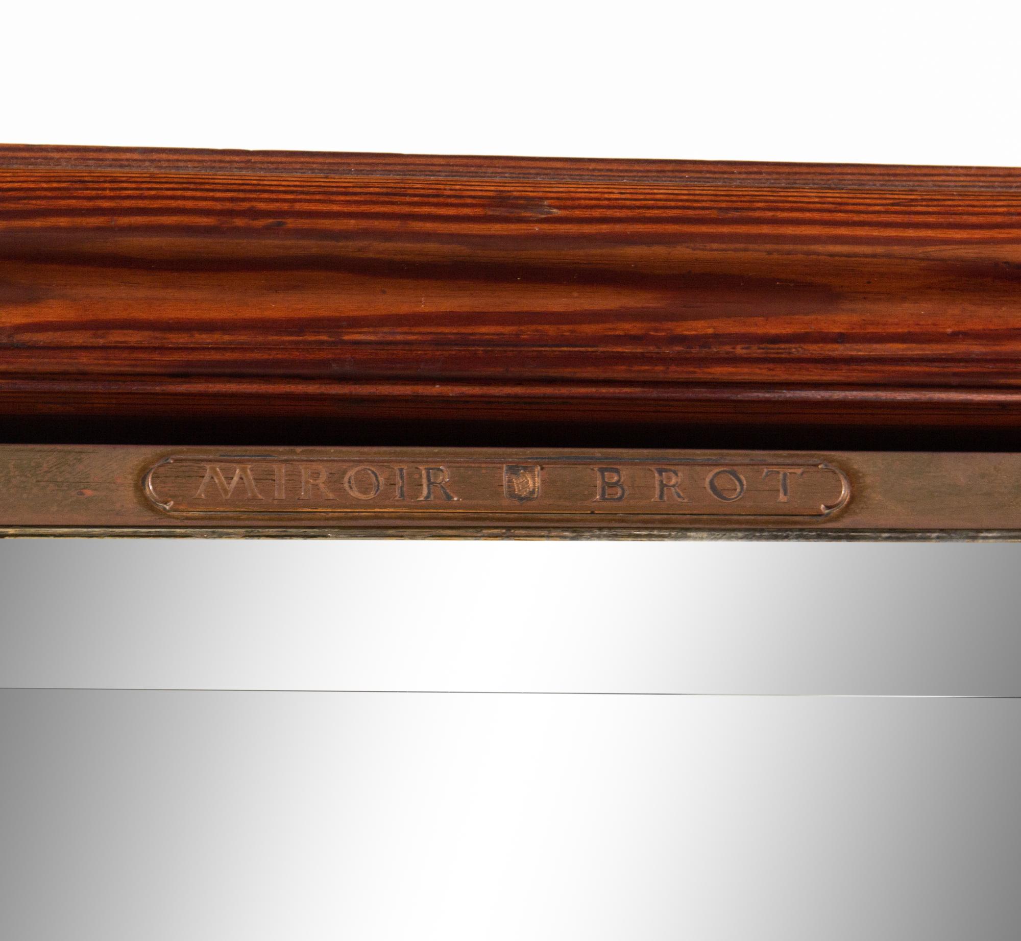 A Miroir Brot Mahogany and Brass Vanity Cabinet