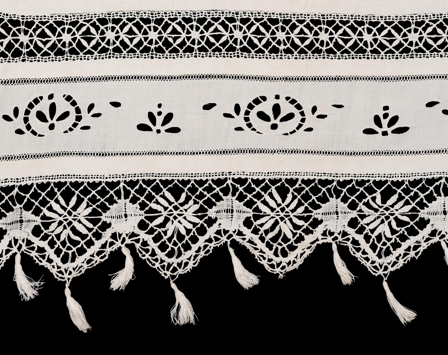 Collection of Six Cotton and Linen Lace Items