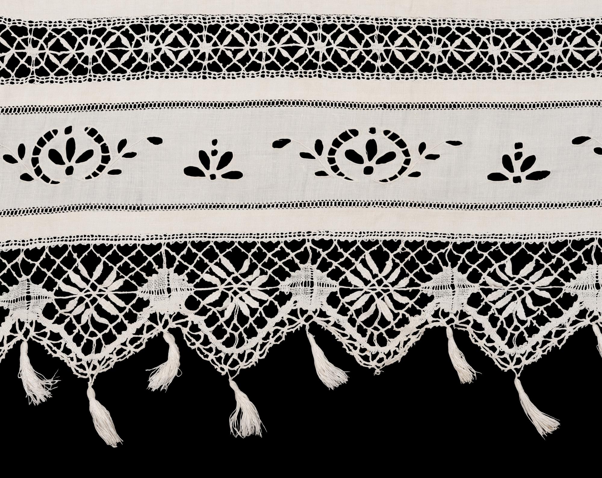 Collection of Six Cotton and Linen Lace Items