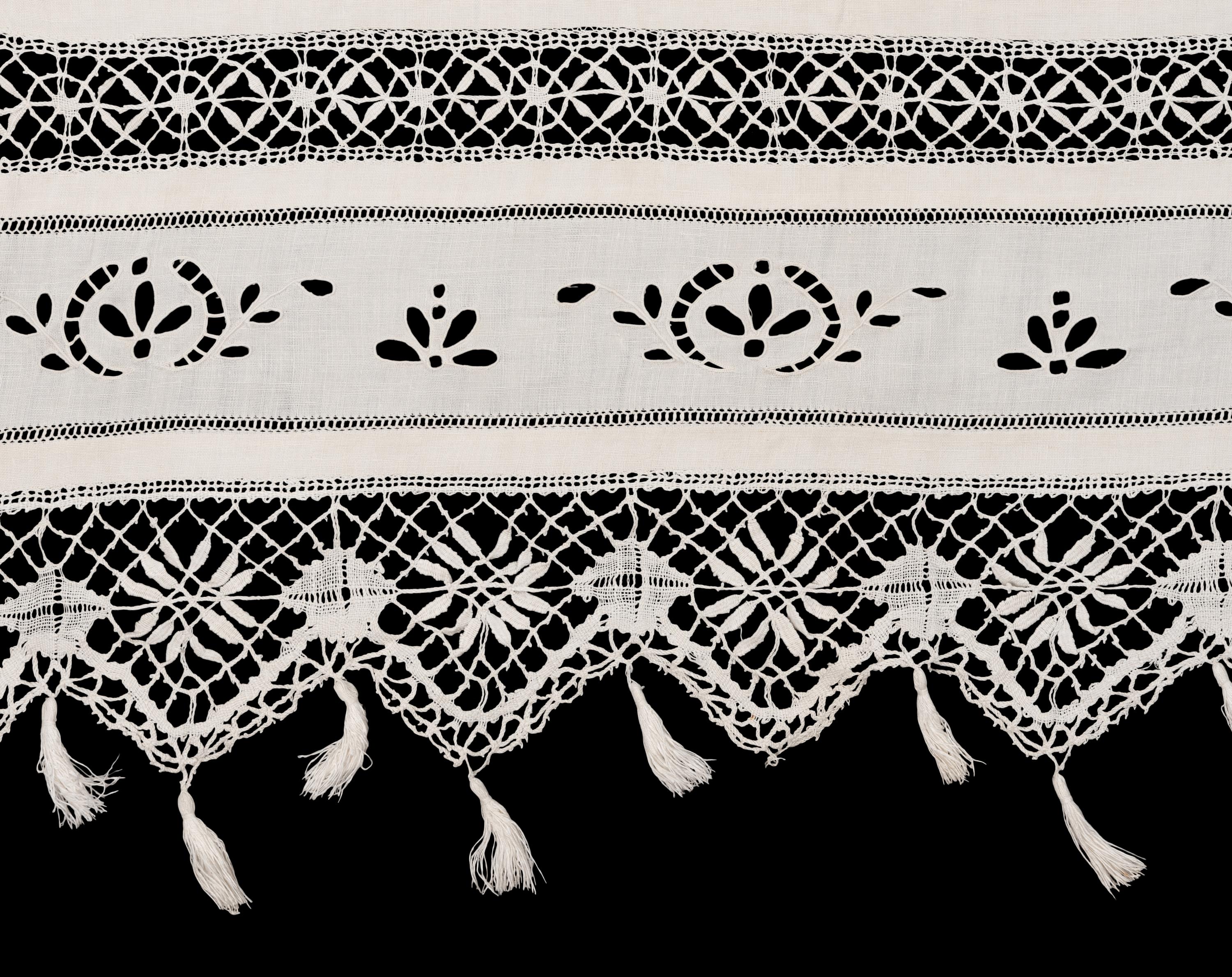 Collection of Six Cotton and Linen Lace Items